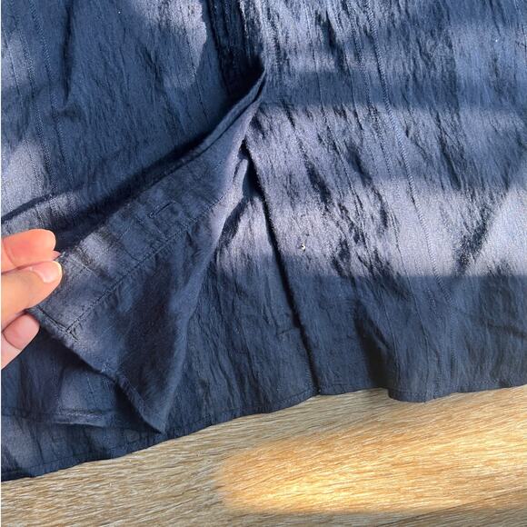 Vince Drapey Stripe V-Neck Blouse XS - Picture 4 of 9